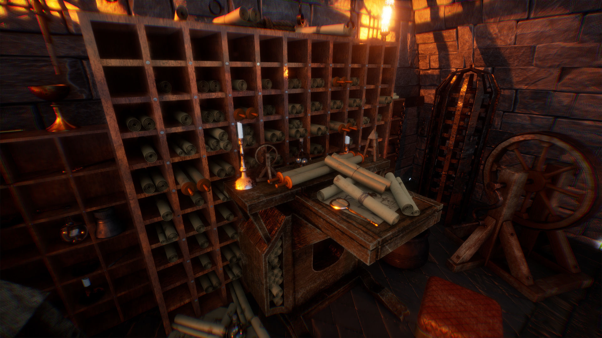 Medieval Engineer Props  35 Props Low-poly 3D model_13