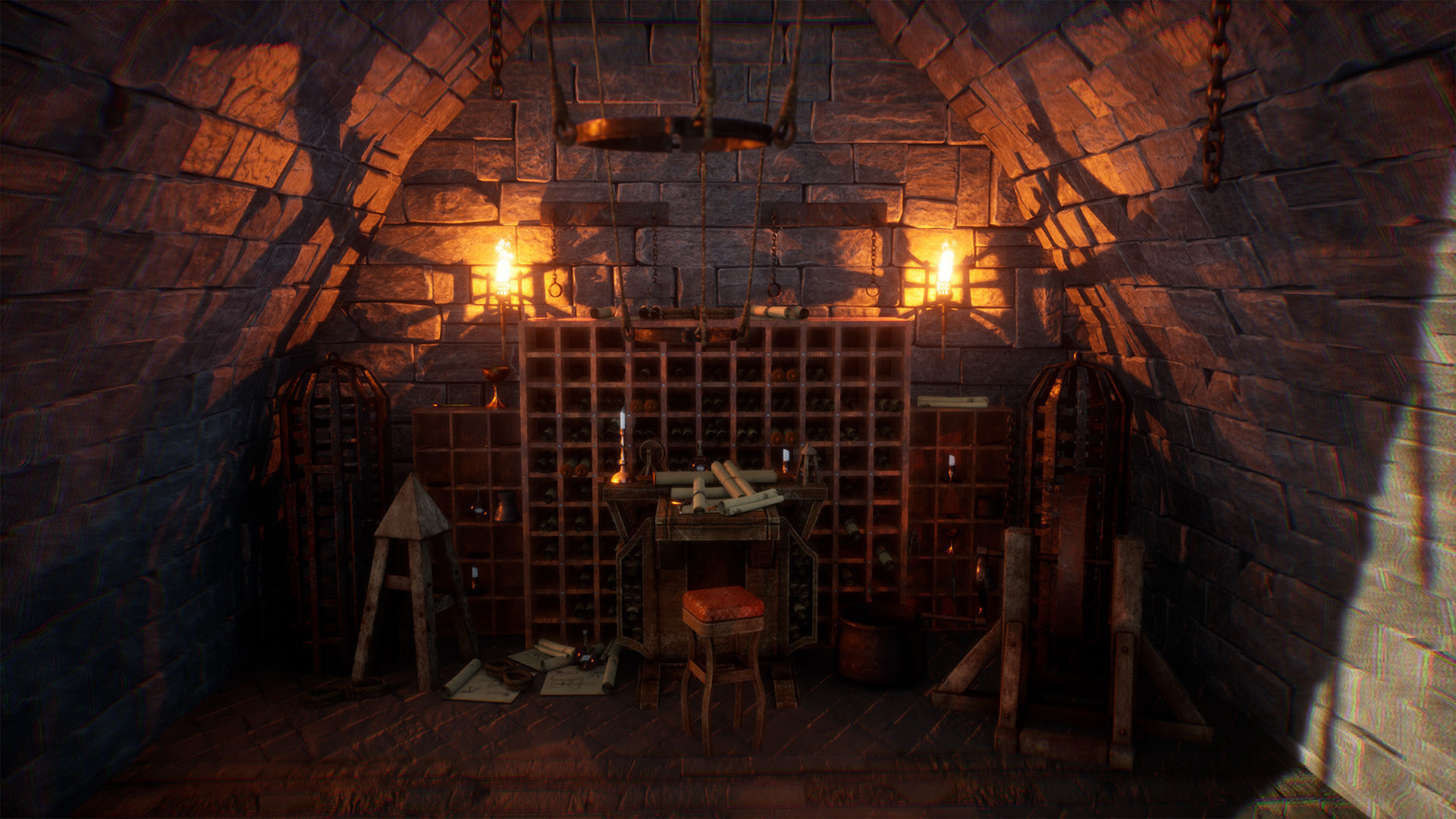 Medieval Engineer Props  35 Props Low-poly 3D model_10