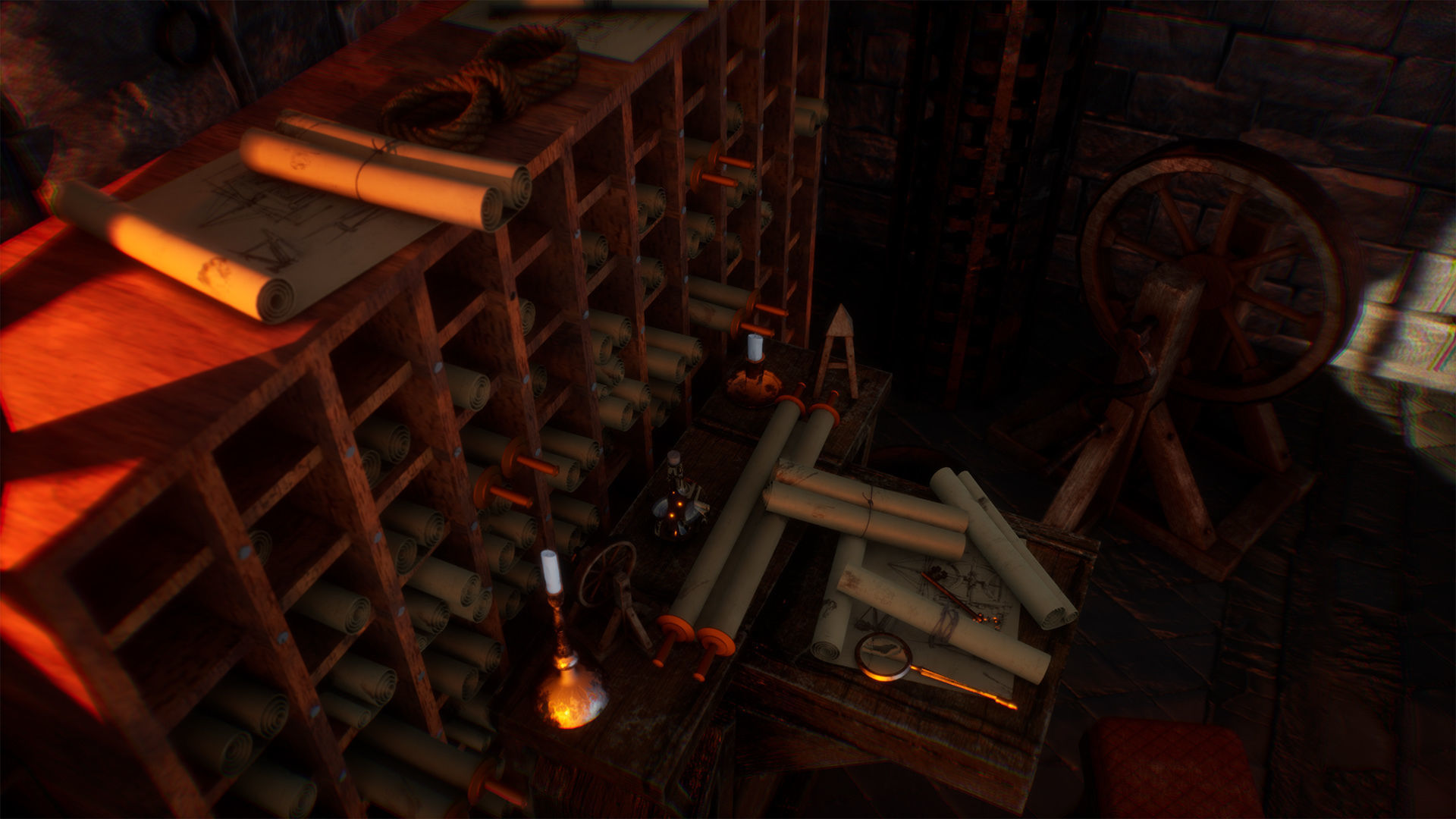 Medieval Engineer Props  35 Props Low-poly 3D model_7