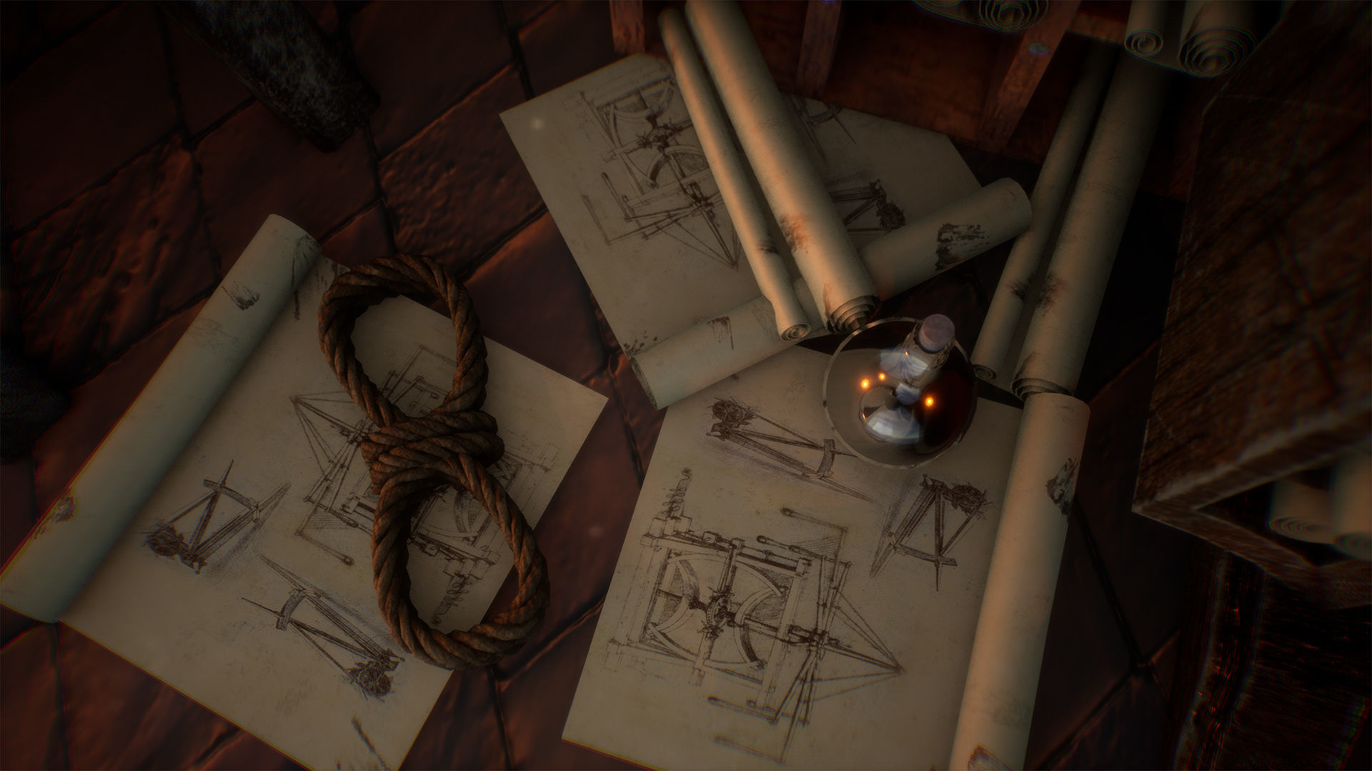 Medieval Engineer Props  35 Props Low-poly 3D model_5