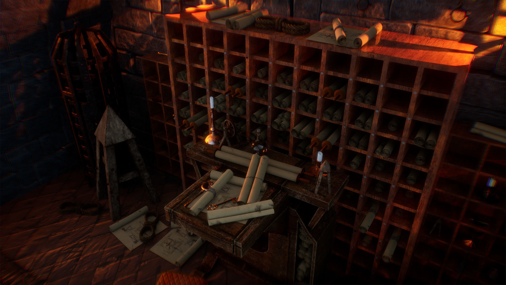 Medieval Engineer Props  35 Props Low-poly 3D model_11