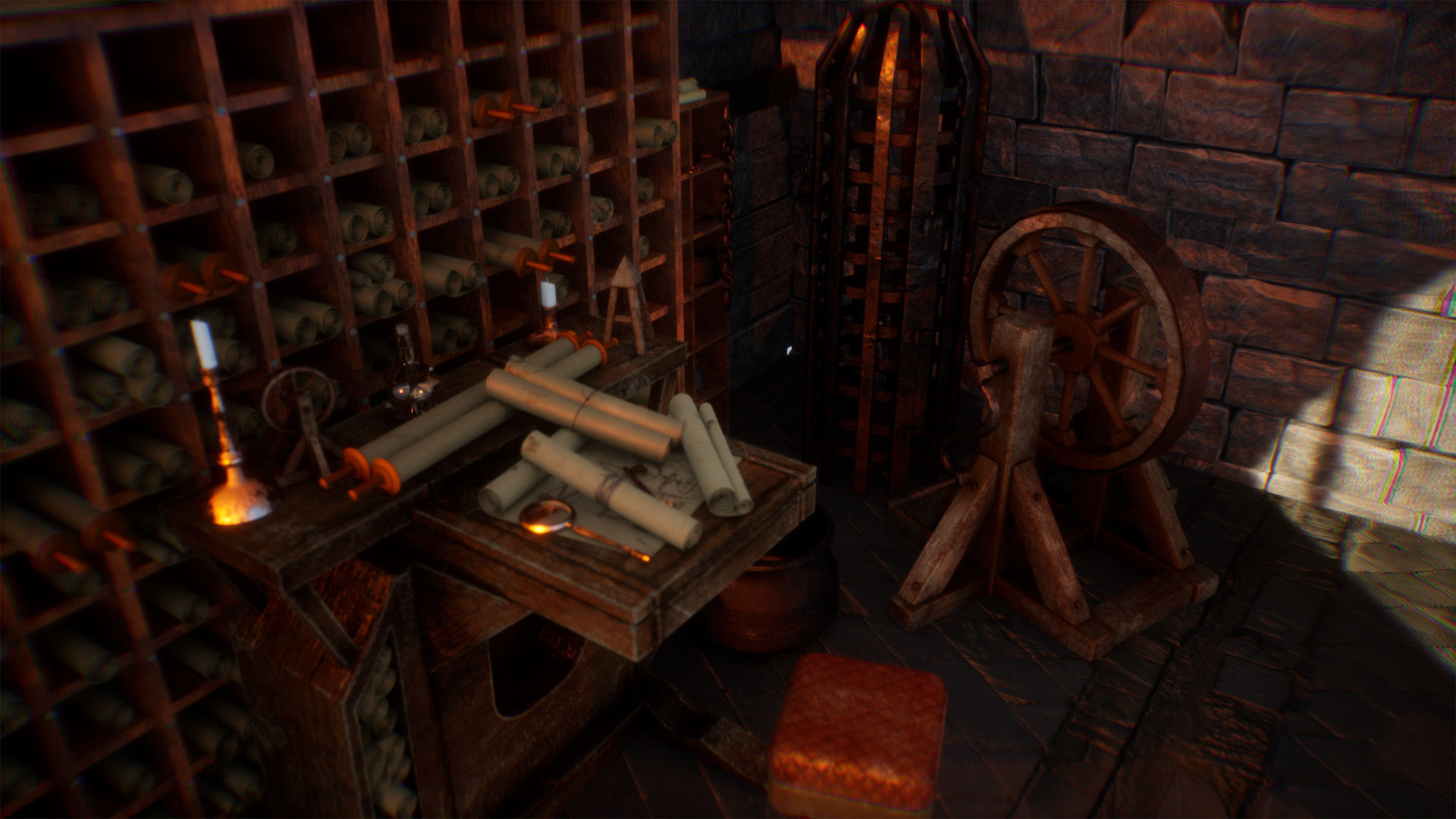 Medieval Engineer Props  35 Props Low-poly 3D model_8