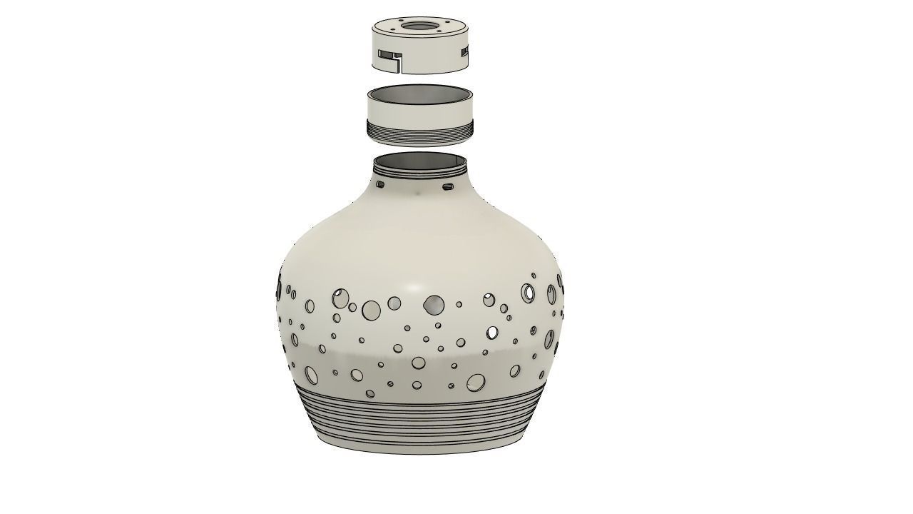 Elegant Pendant Lamp 3D print model_3