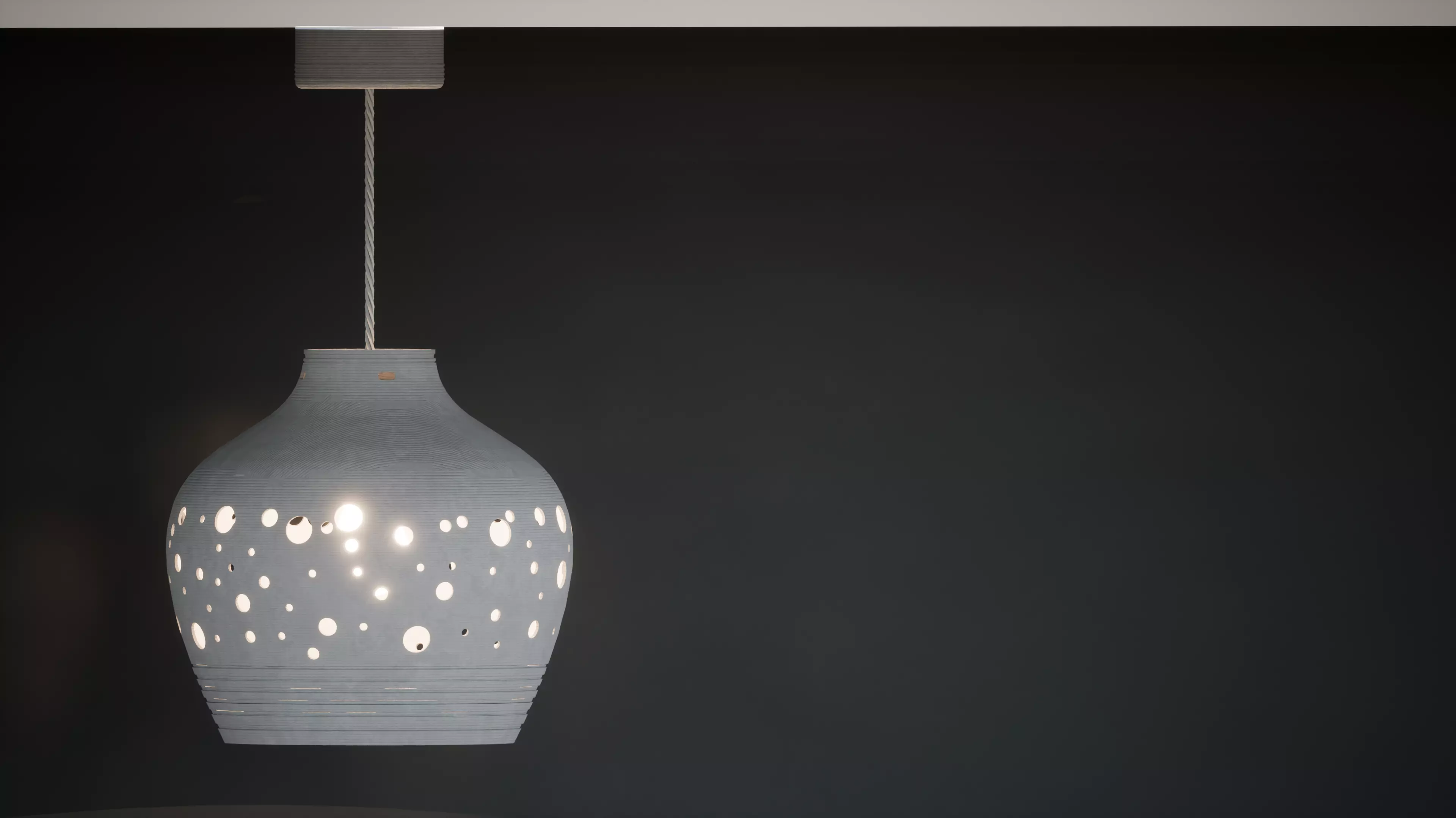 Elegant Pendant Lamp 3D print model_0