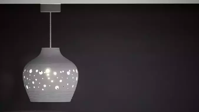 Elegant Pendant Lamp 3D print model