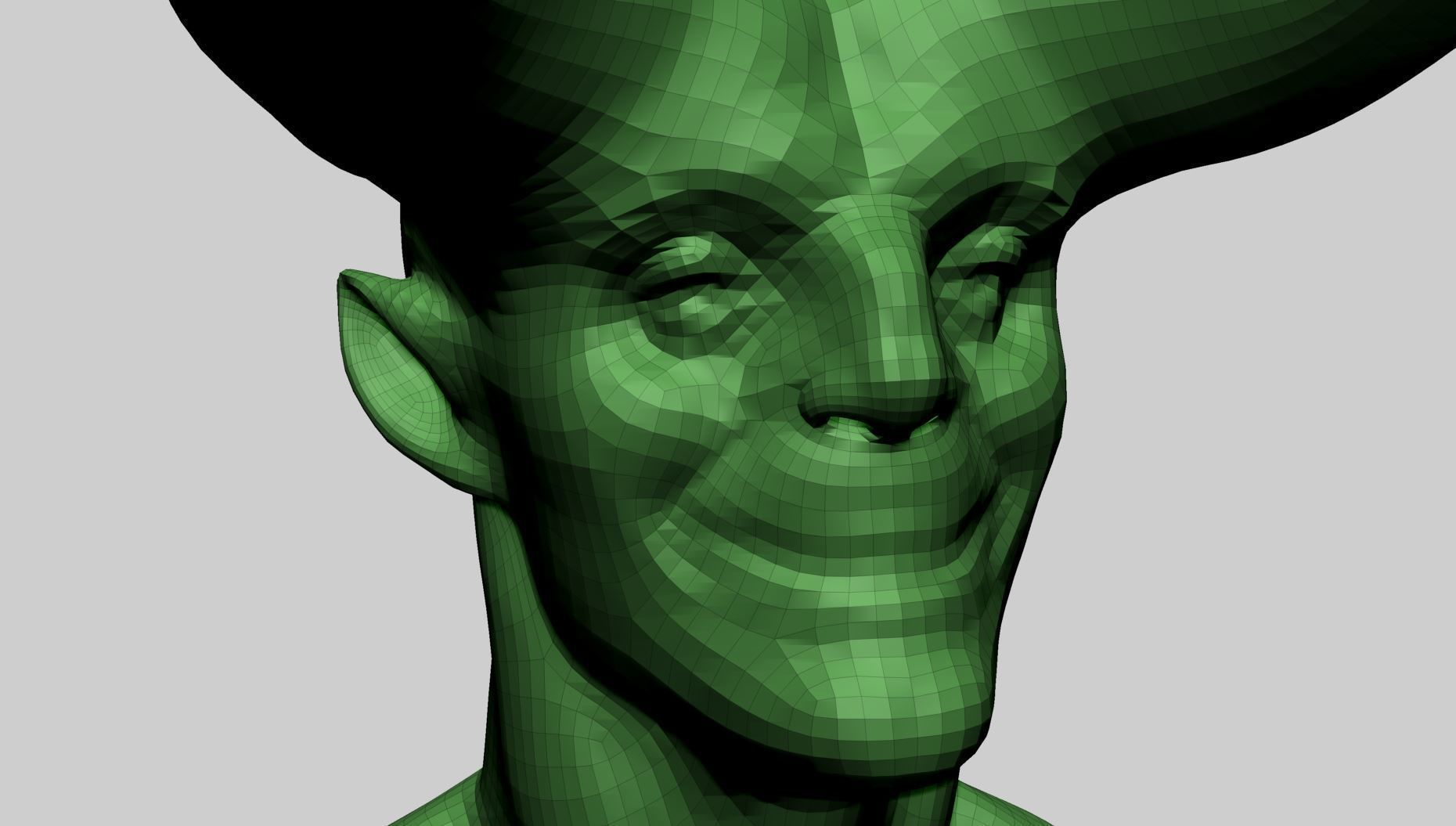 Creature Head S 3D model_11