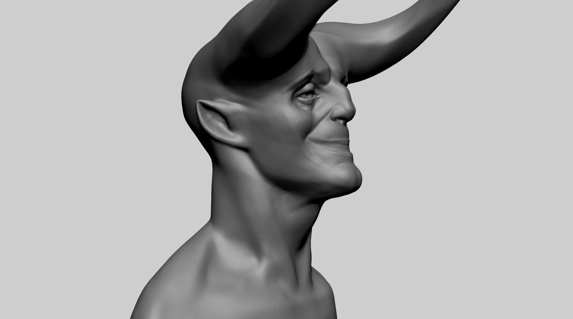 Creature Head S 3D model_1