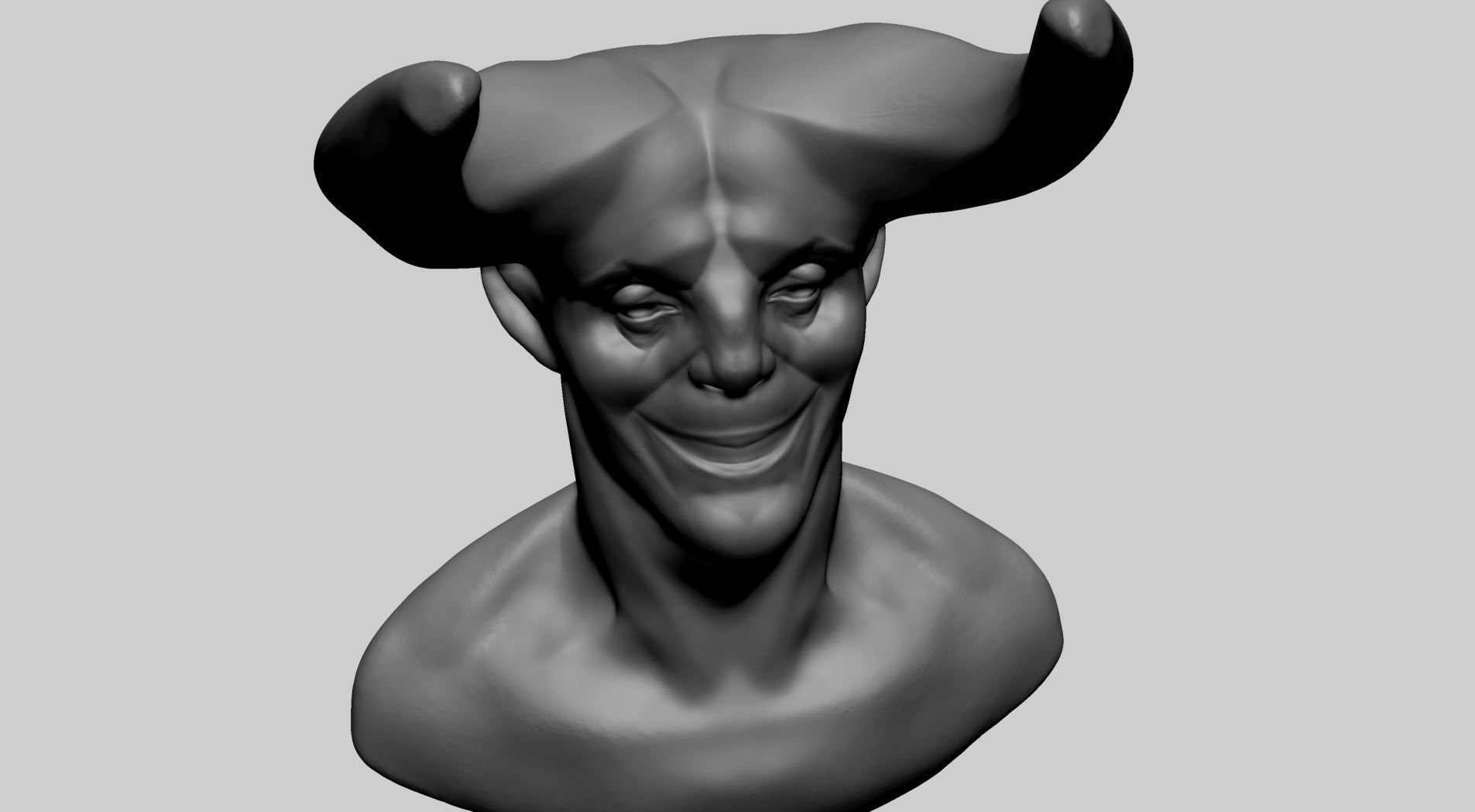 Creature Head S 3D model_8