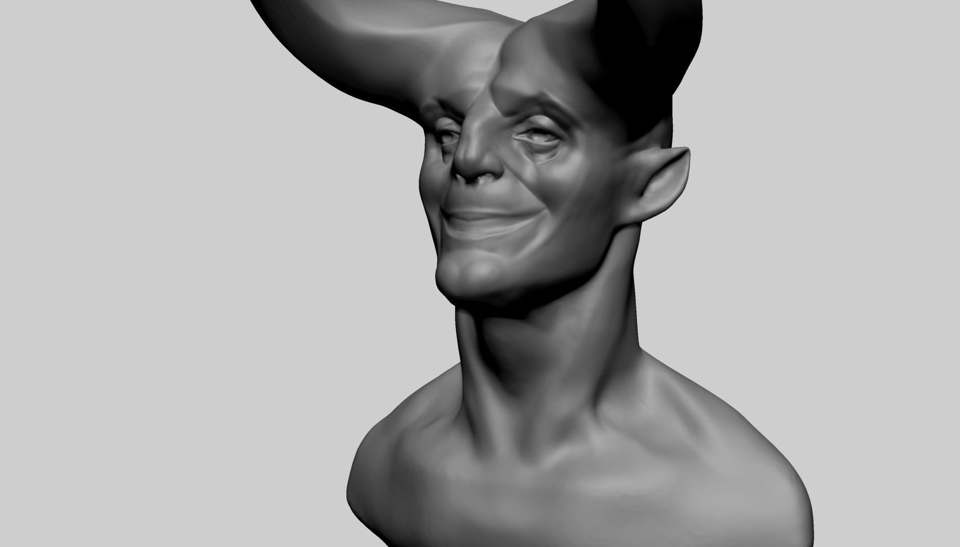 Creature Head S 3D model_6