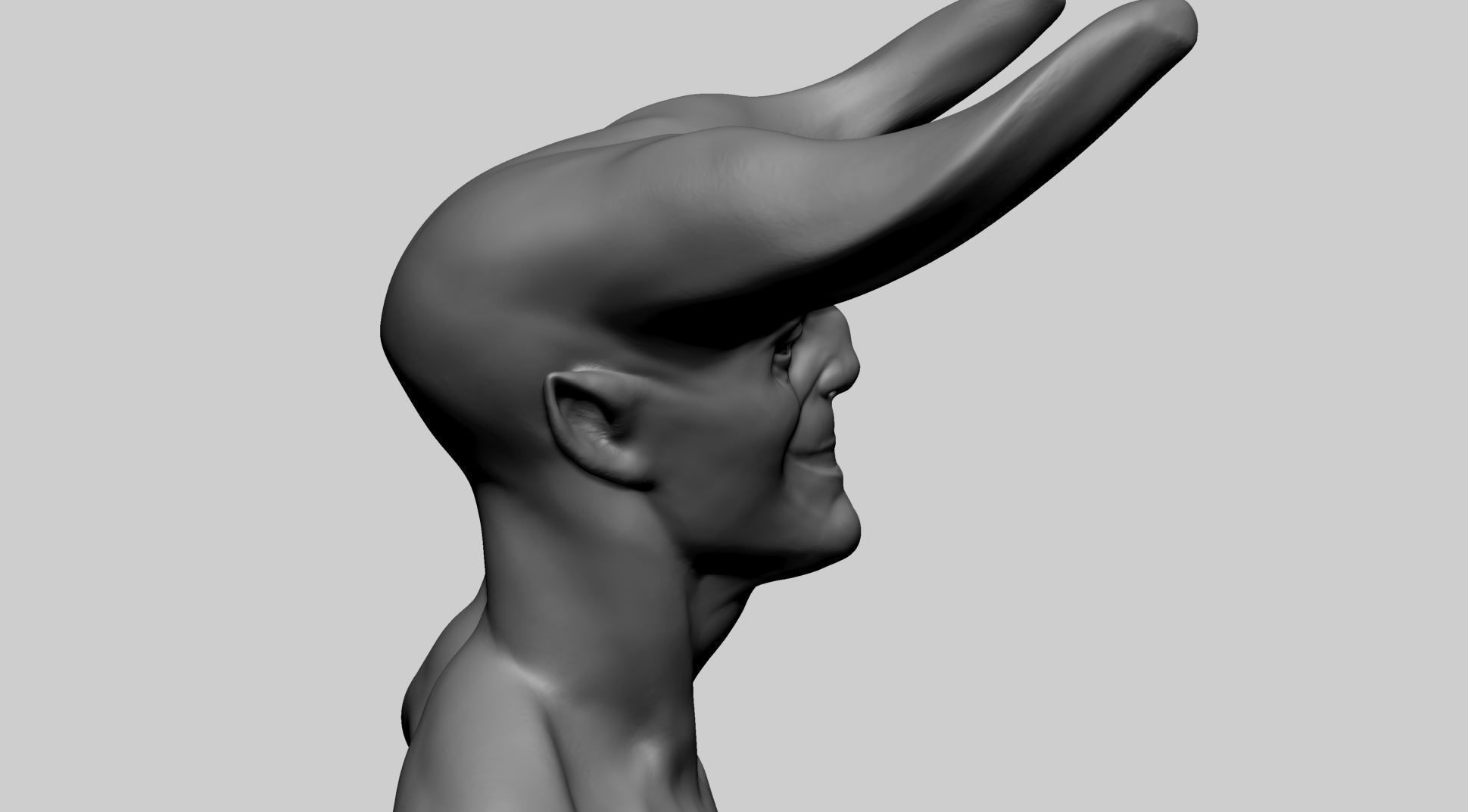 Creature Head S 3D model_9