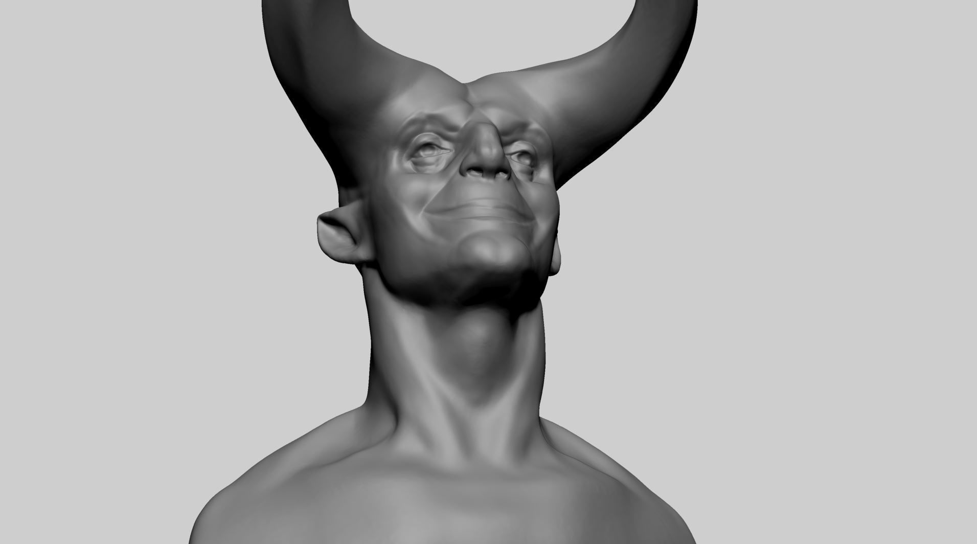 Creature Head S 3D model_7