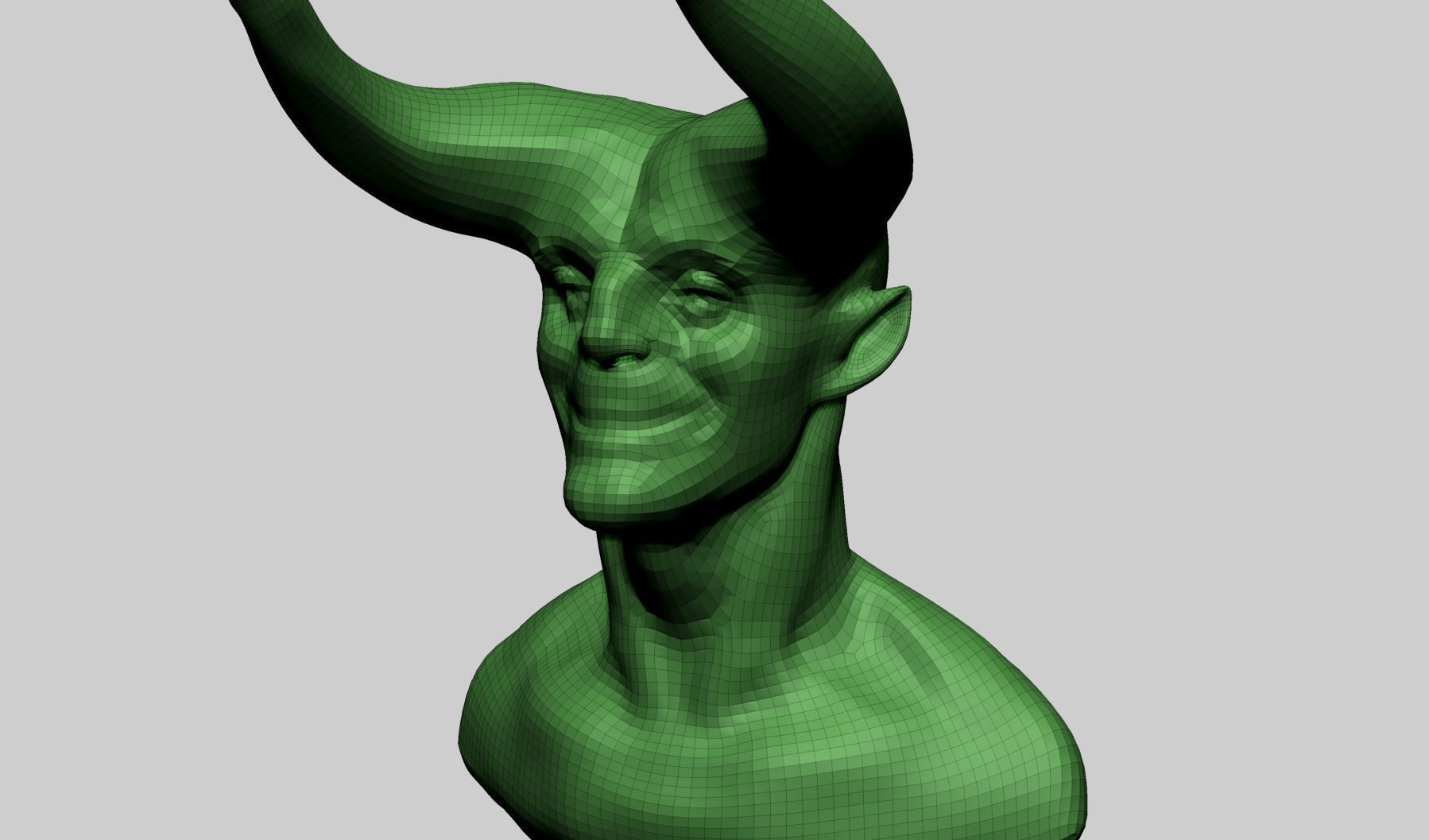 Creature Head S 3D model_12