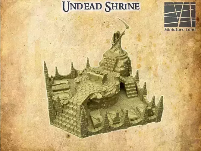 Undead Shrine Tabletop Terrain 28 MM