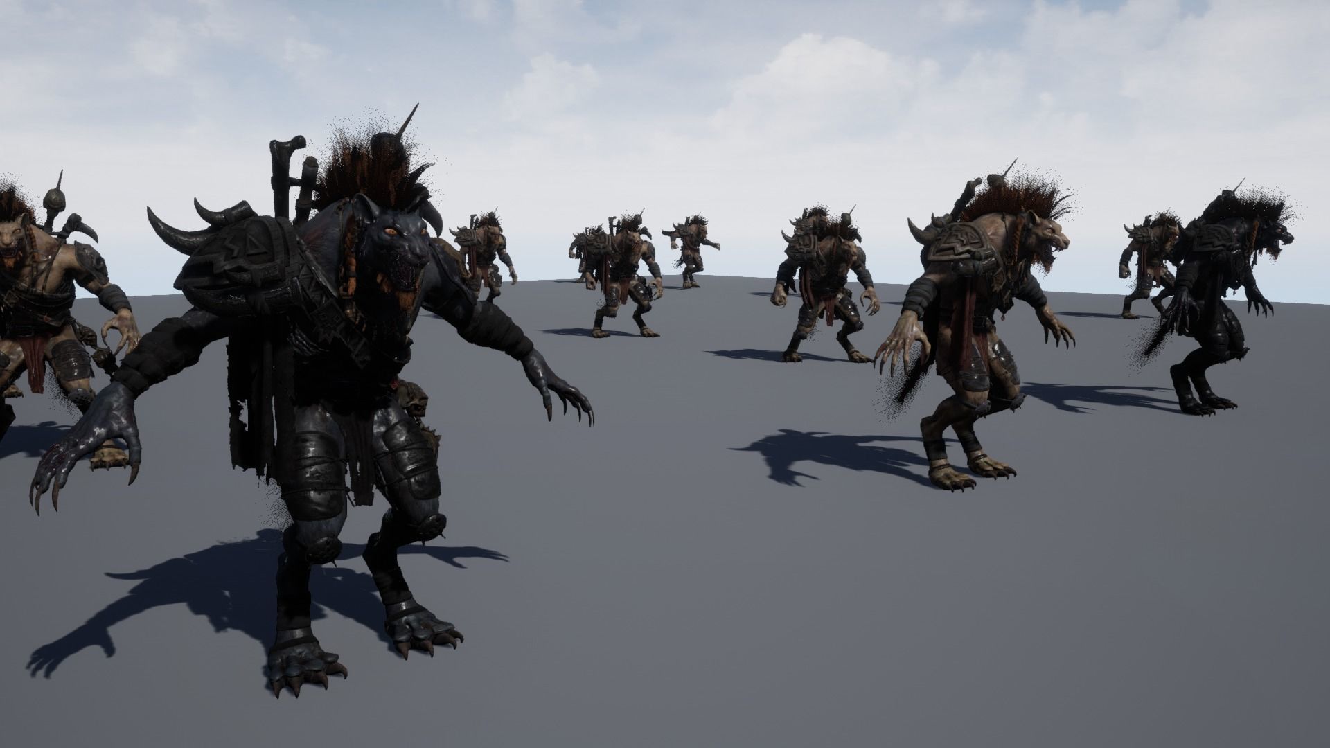 Gnoll Warrior Rigged Low-poly 3D model_33