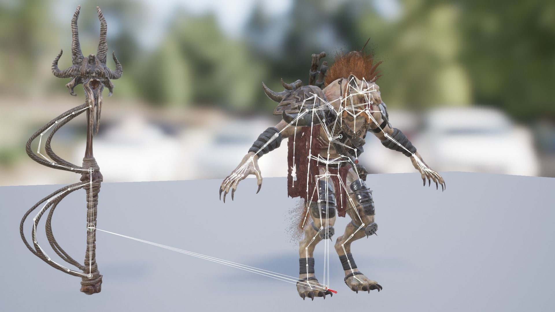 Gnoll Warrior Rigged Low-poly 3D model_34