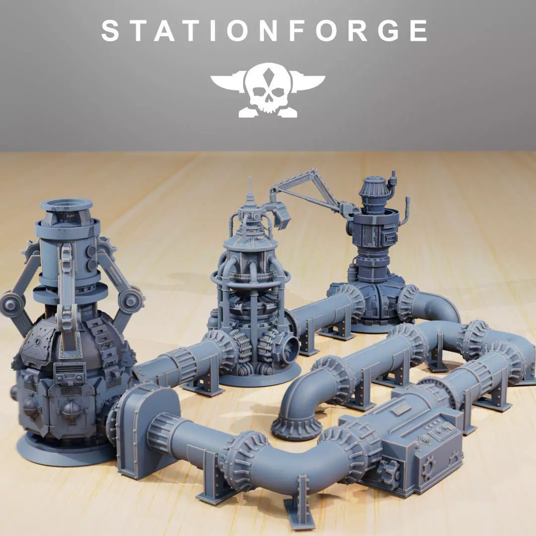 Industrial Terrain 3D print model
