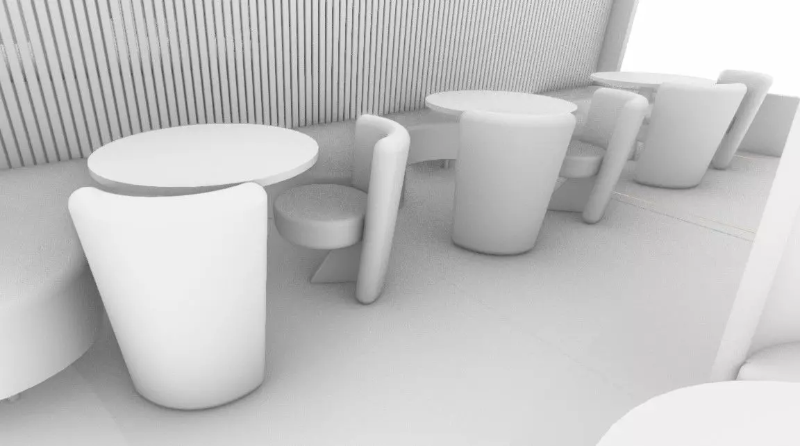 soft chair 3D model_0