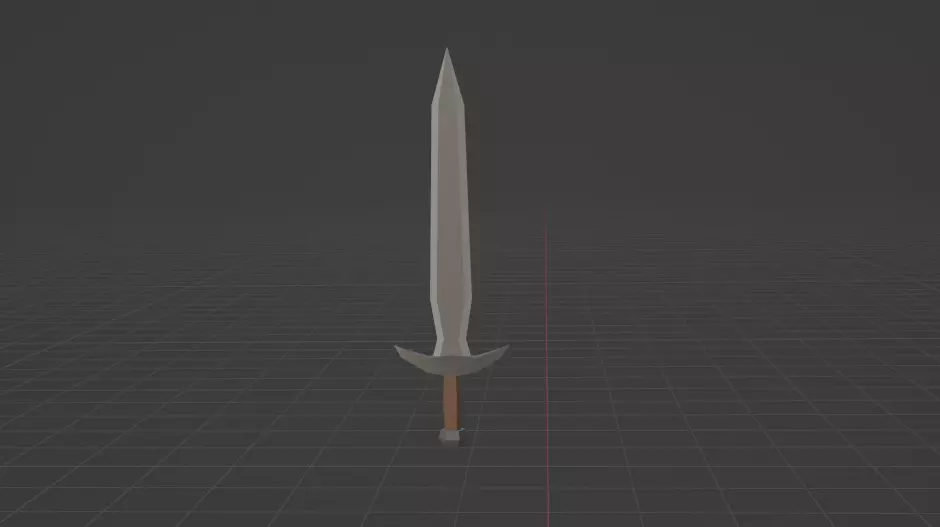 Low Poly Sword - Fantasy Low-poly 3D model