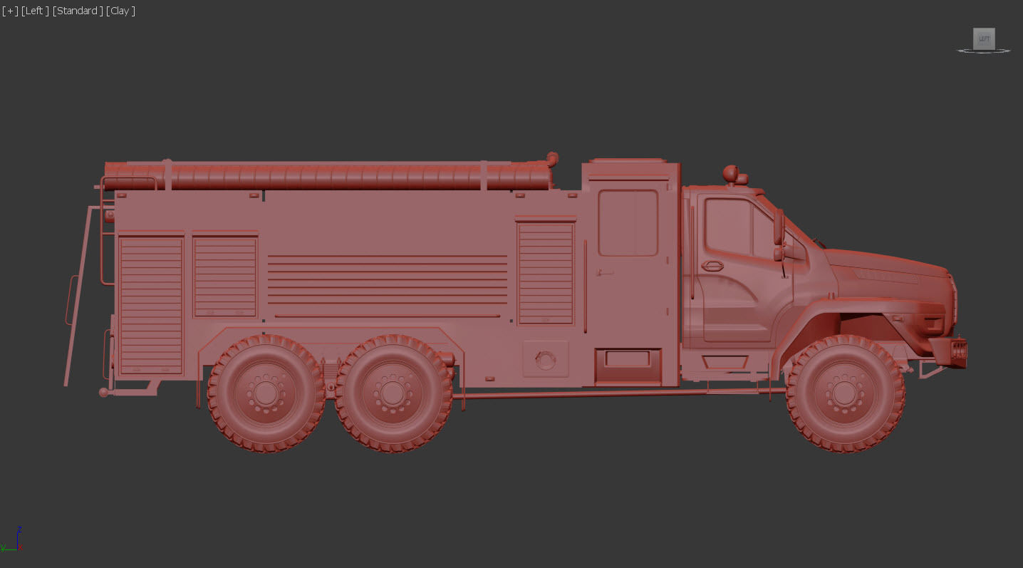 Ural next firetruck 3D model_3