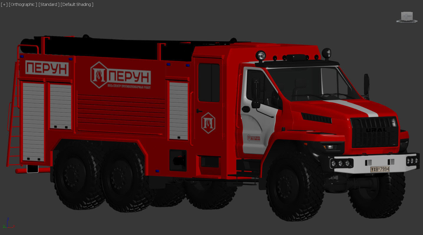 Ural next firetruck 3D model_12