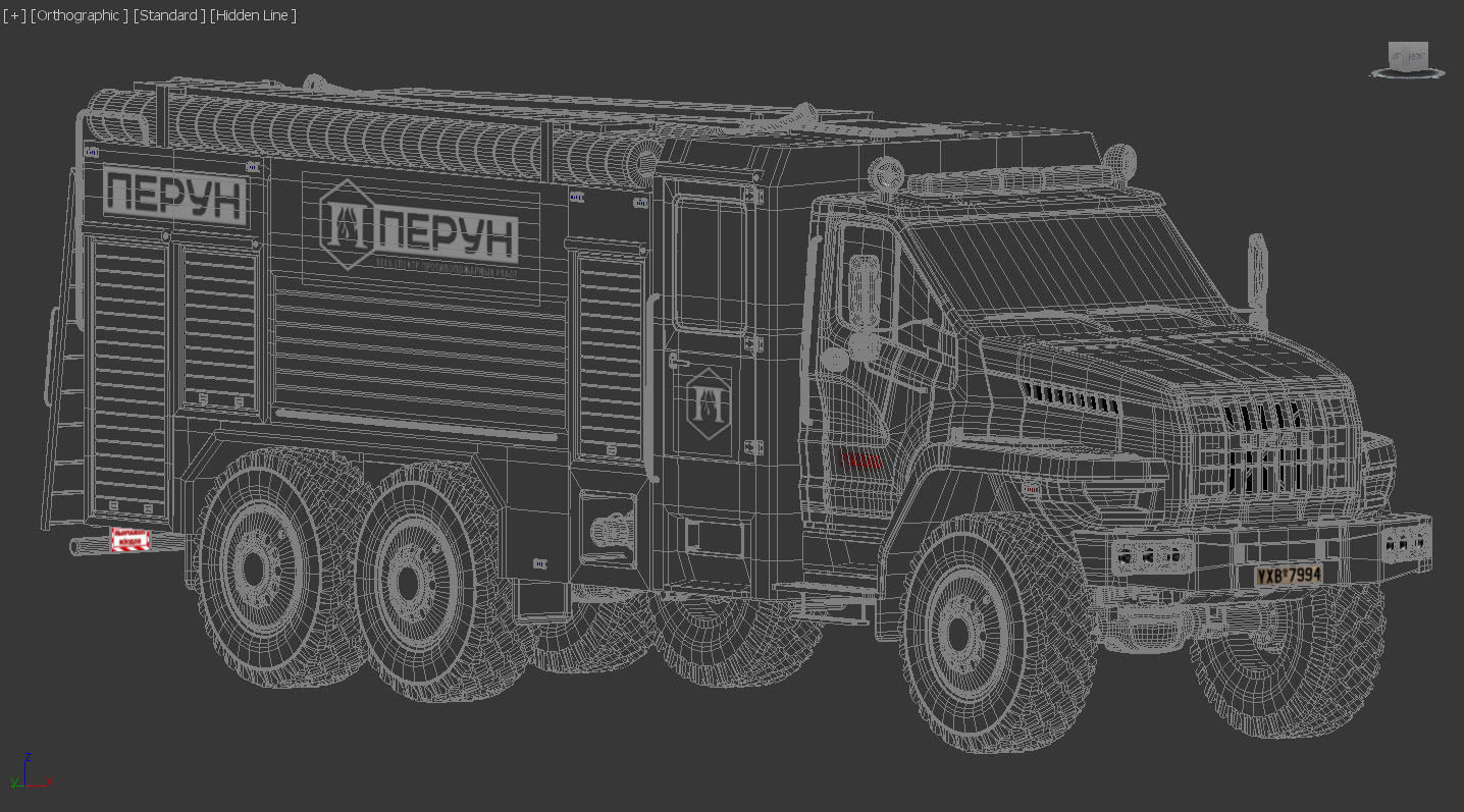 Ural next firetruck 3D model_7