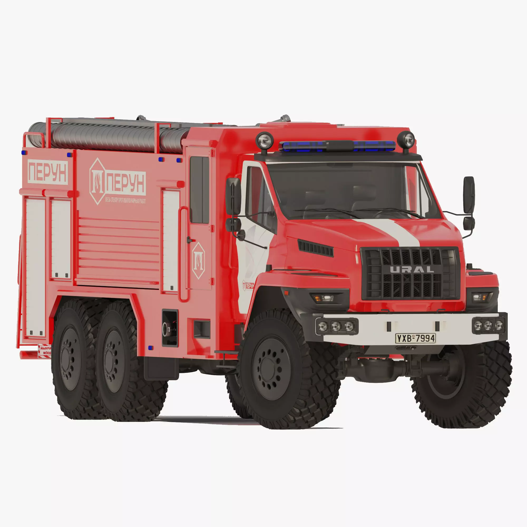 Ural next firetruck 3D model_0