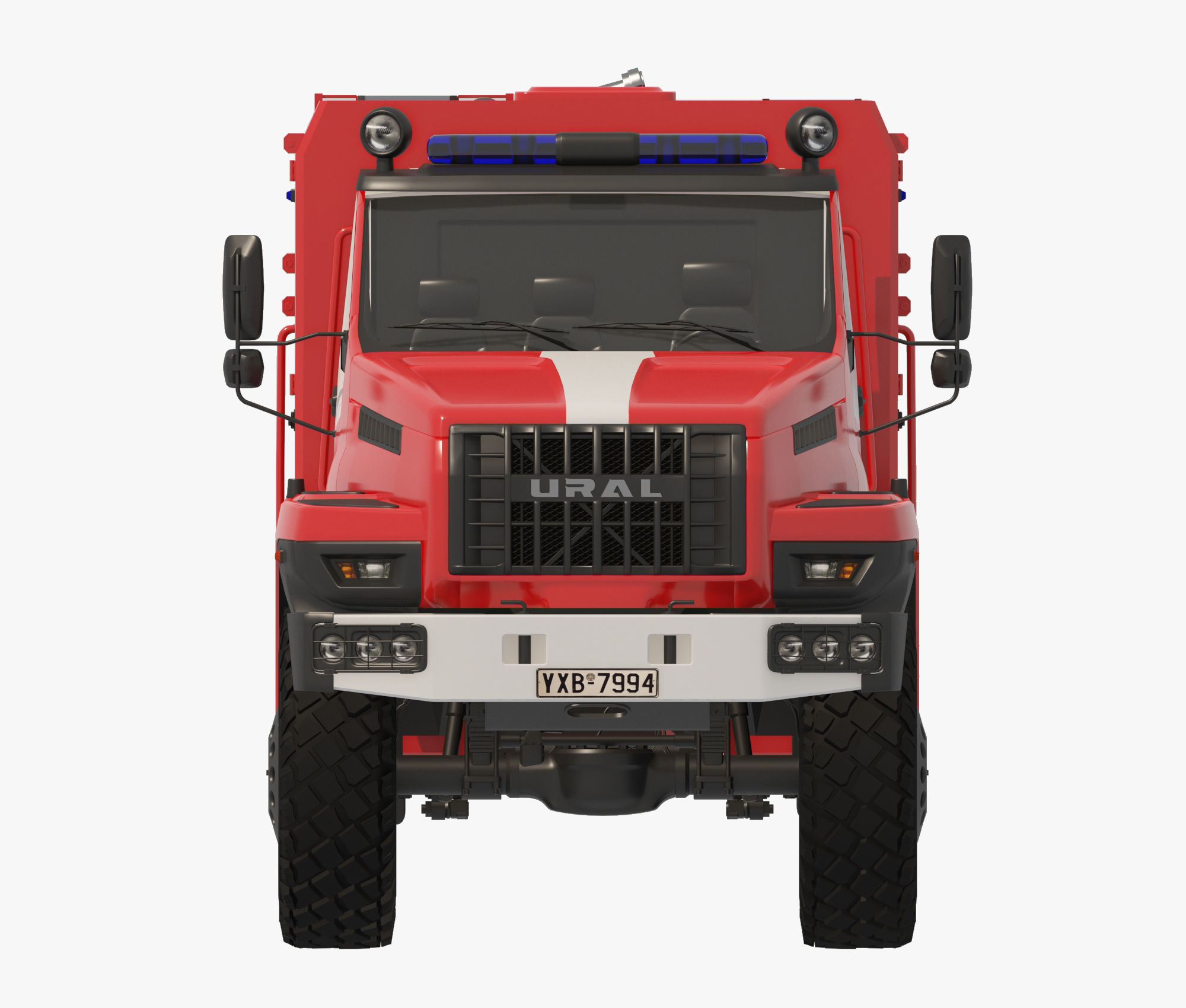 Ural next firetruck 3D model_10