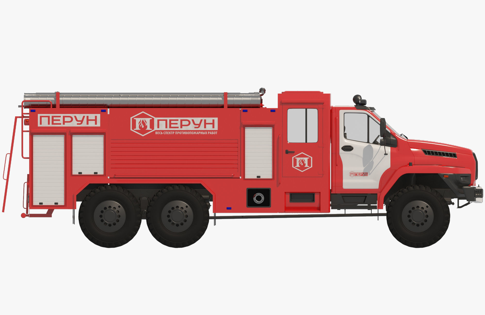Ural next firetruck 3D model_9