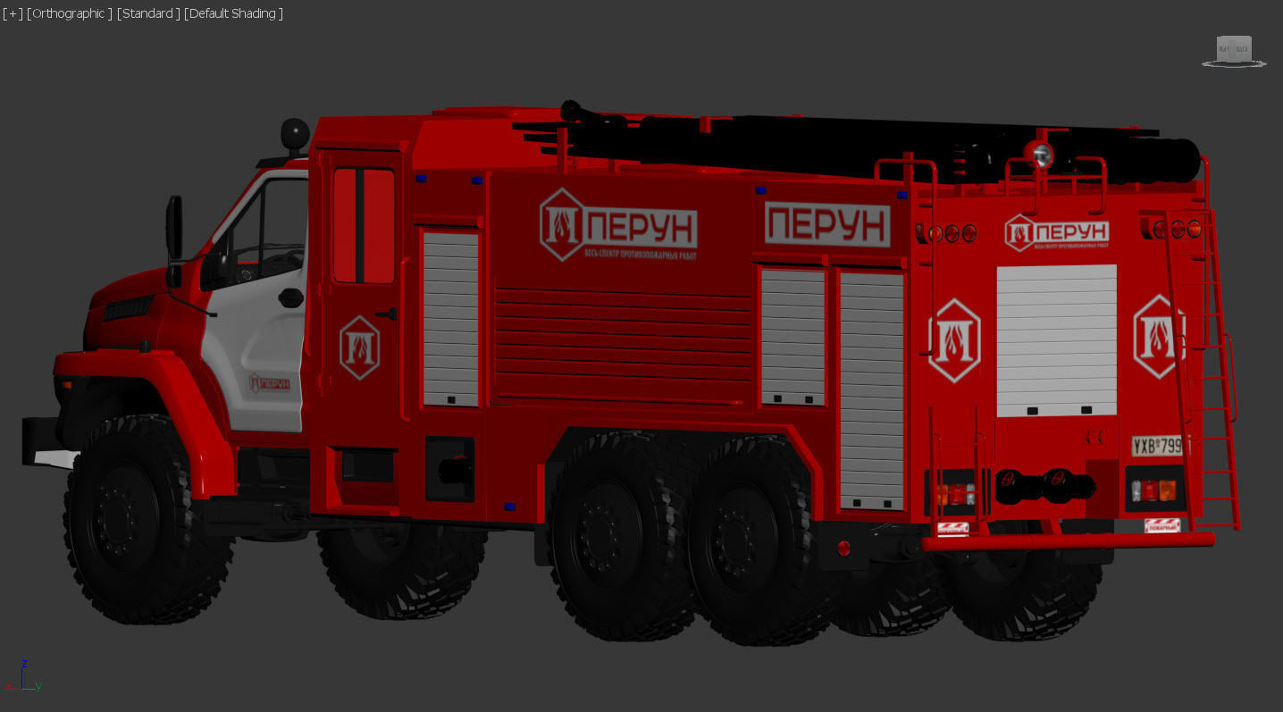 Ural next firetruck 3D model_13