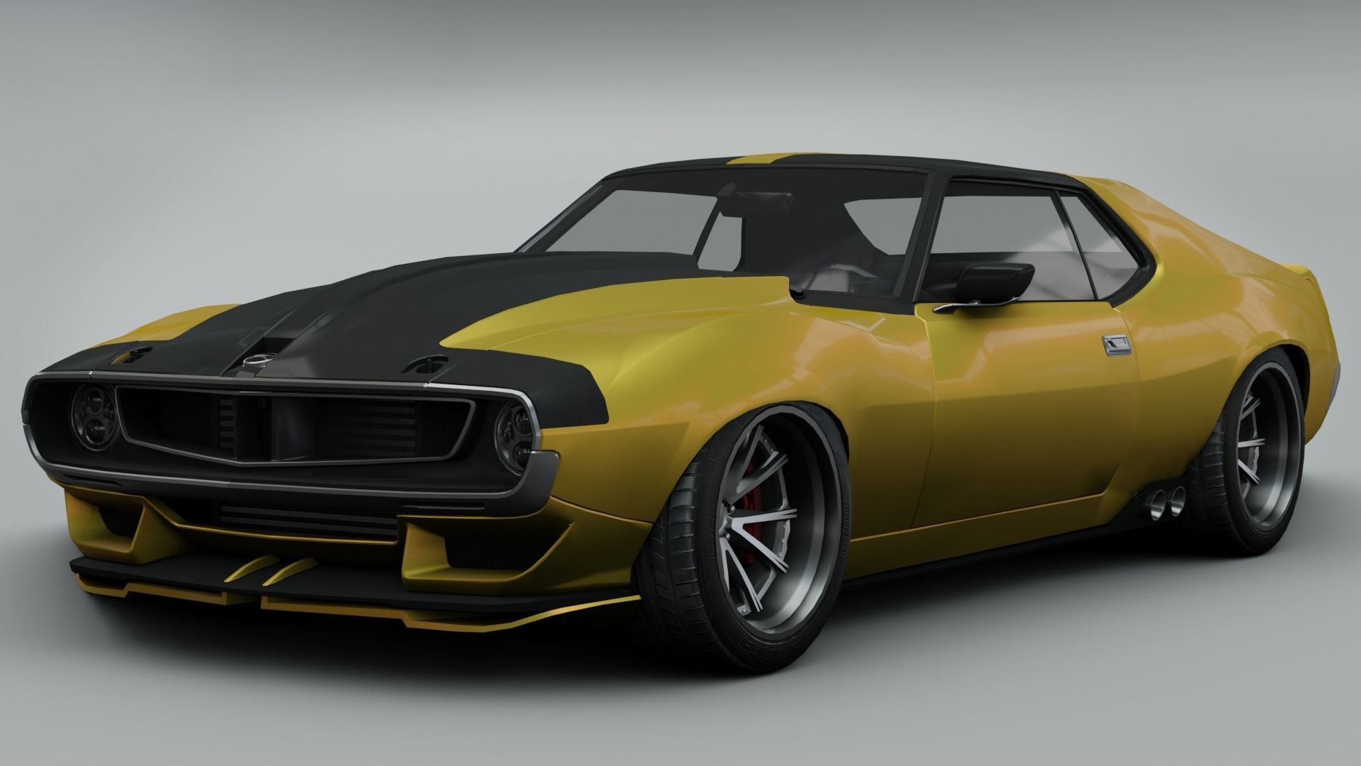 AMC Javelin AMX Ringbrothers Defiant 1972 3D model | CGTrader