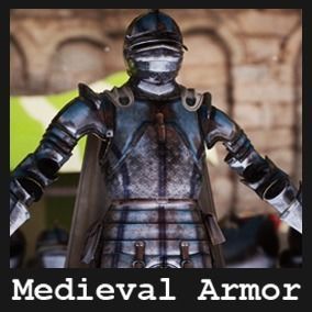 Medieval Armor  70 Assets Low-poly 3D model_16