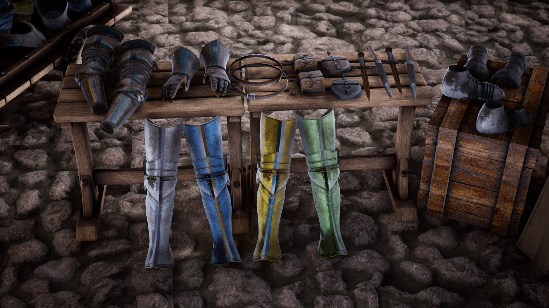 Medieval Armor  70 Assets Low-poly 3D model_9