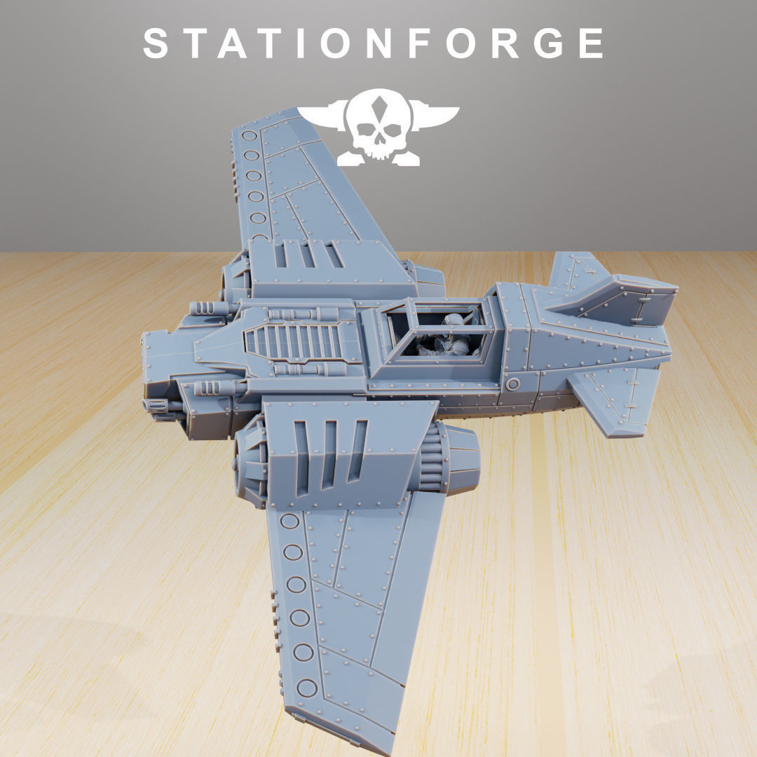 GrimGuard SF-19A Fighter Plane 3D print model_3