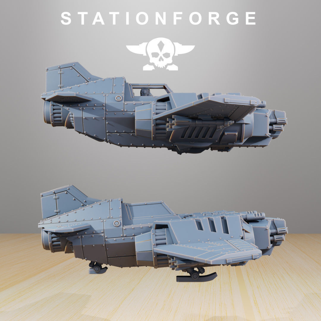 GrimGuard SF-19A Fighter Plane 3D print model_1