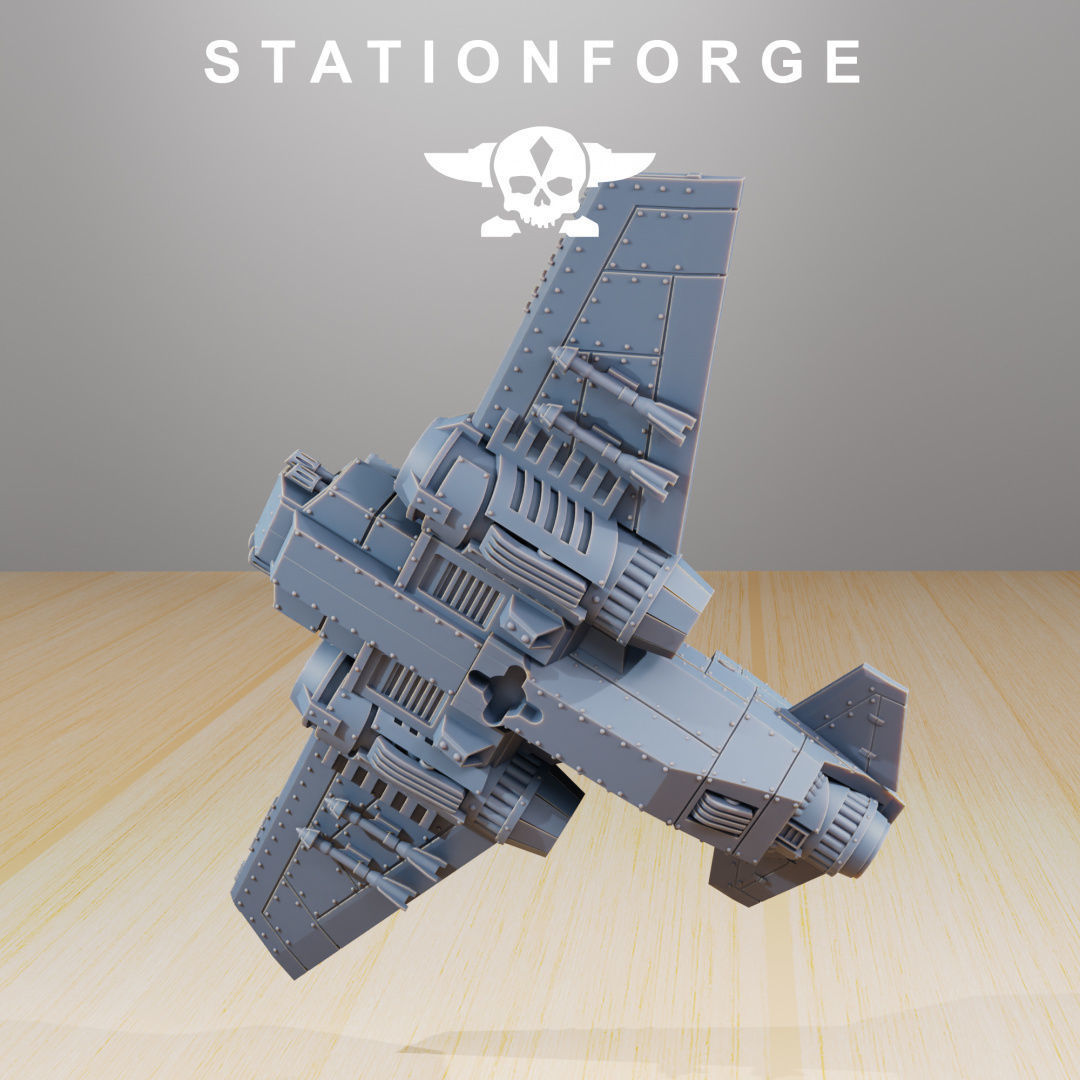 GrimGuard SF-19A Fighter Plane 3D print model_4