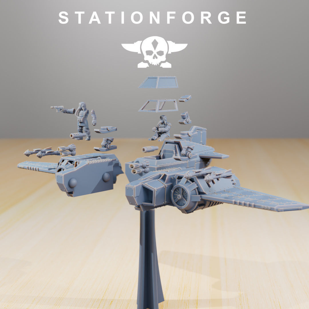 GrimGuard SF-19A Fighter Plane 3D print model_5