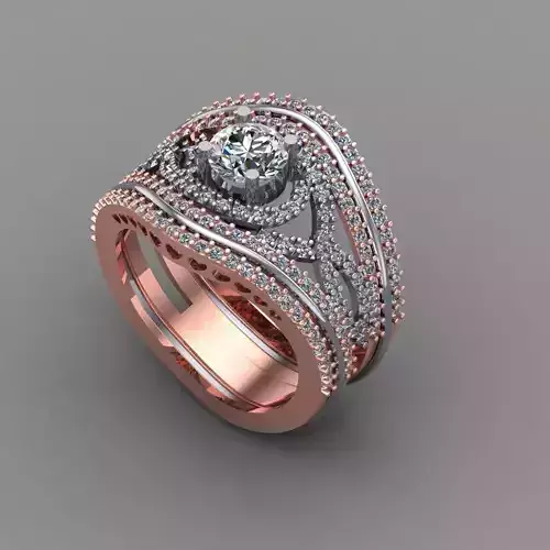 Diamond ring jewelry for woman