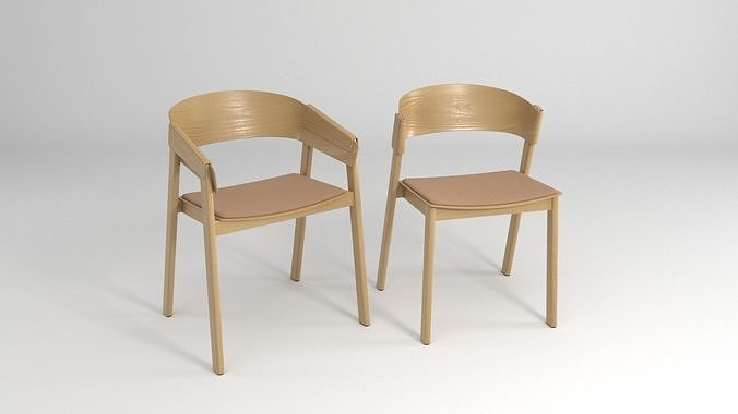 Muuto Cover - Armchair and Chair 3D model