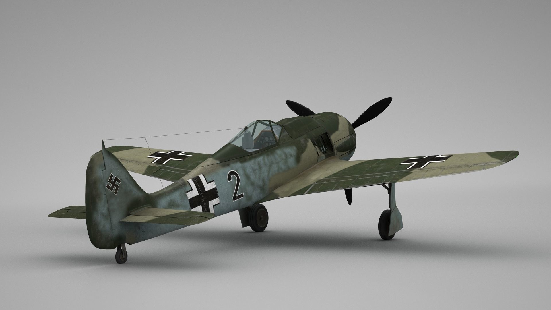 Focke Wulf FW 190 3D model_3