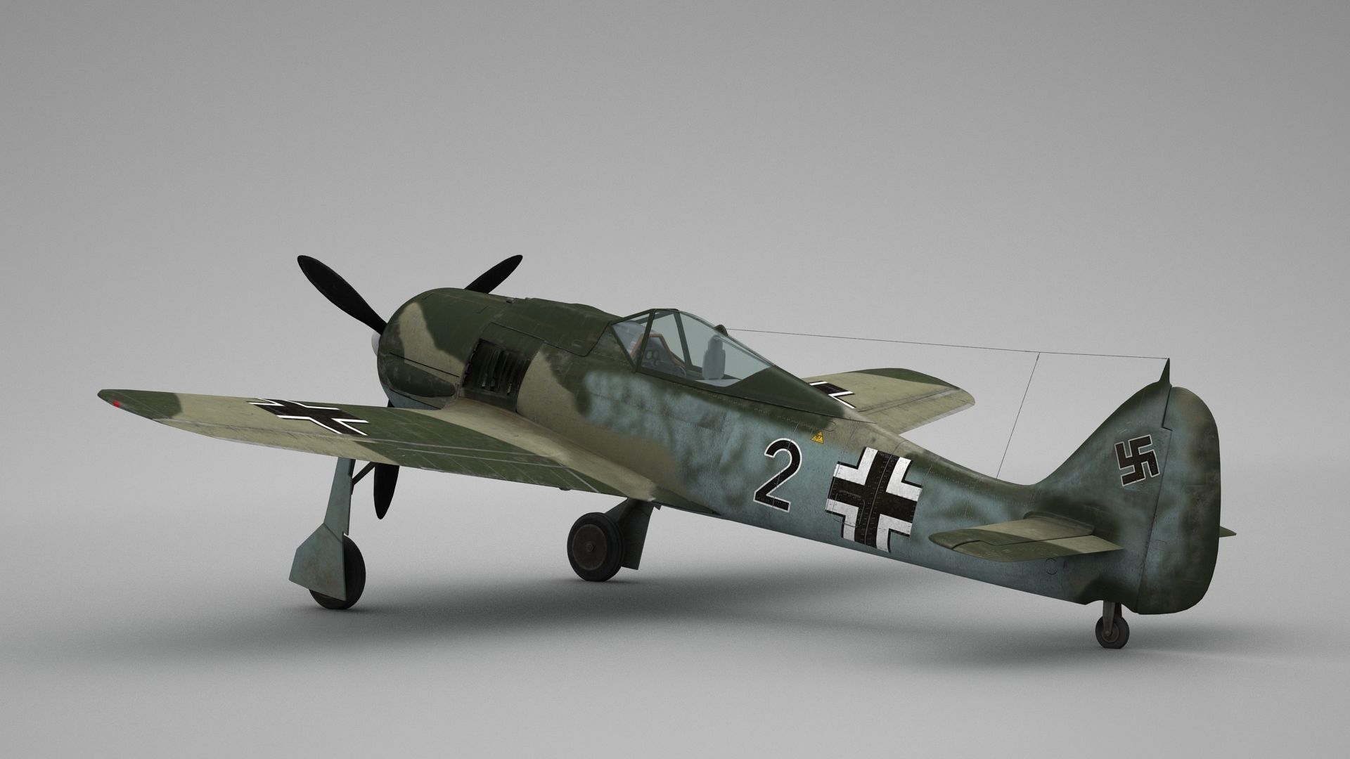 Focke Wulf FW 190 3D model_2