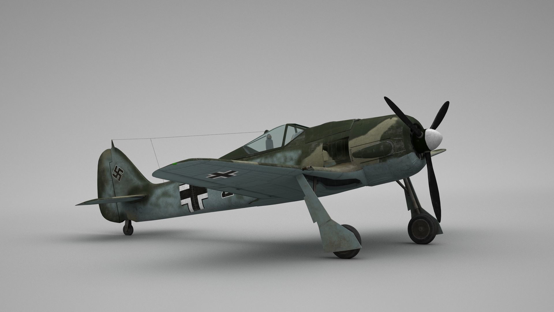 Focke Wulf FW 190 3D model_4