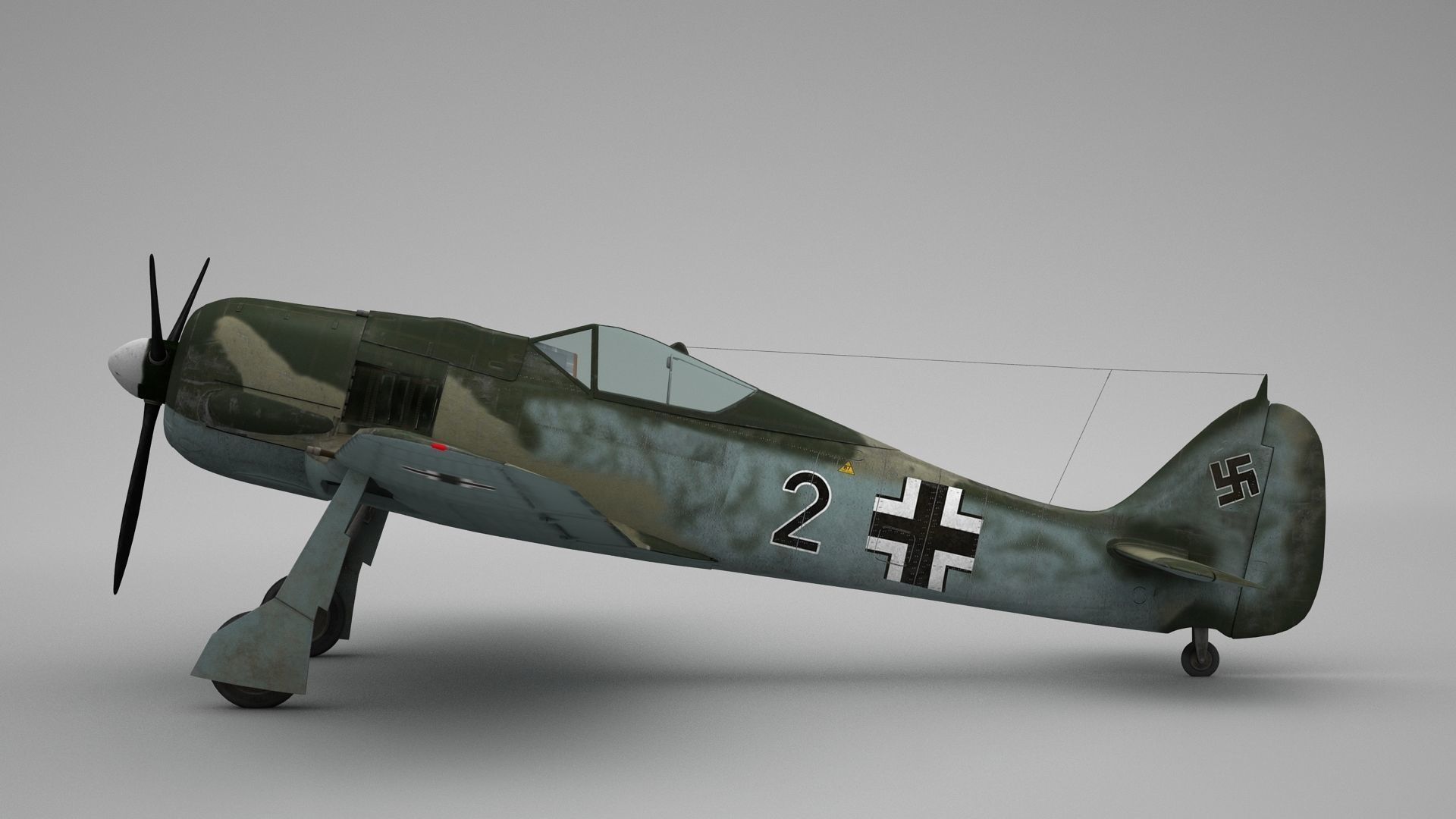 Focke Wulf FW 190 3D model_1