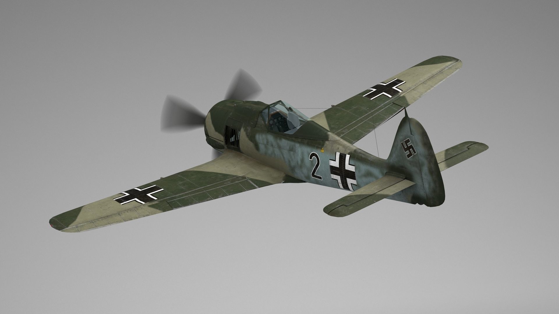 Focke Wulf FW 190 3D model_7