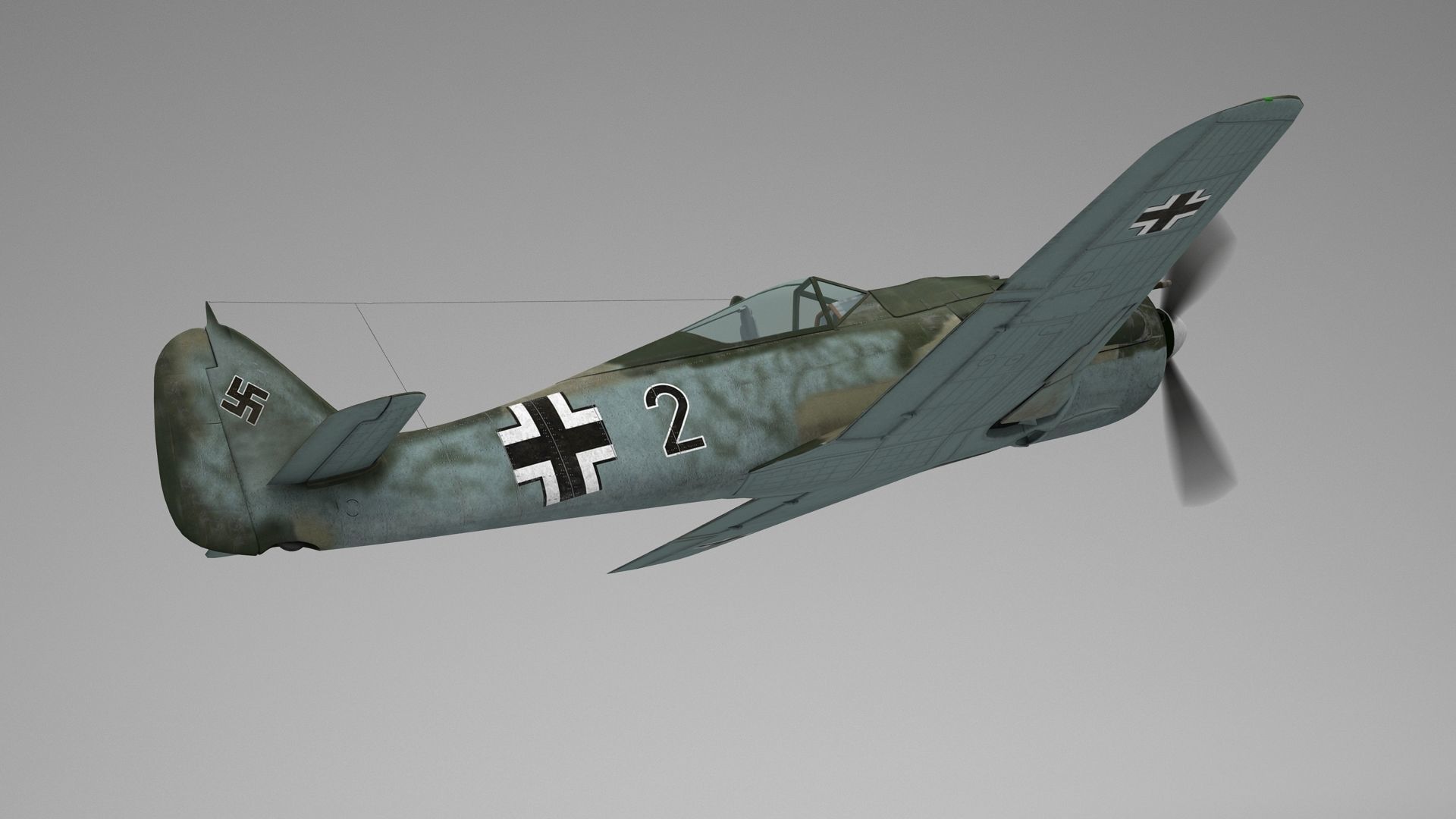 Focke Wulf FW 190 3D model_6