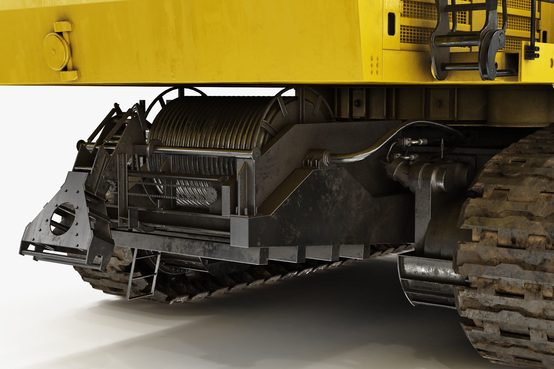 Mining Excavator Komatsu PC8000-6 Loading Shovel Rigged 3D model_29