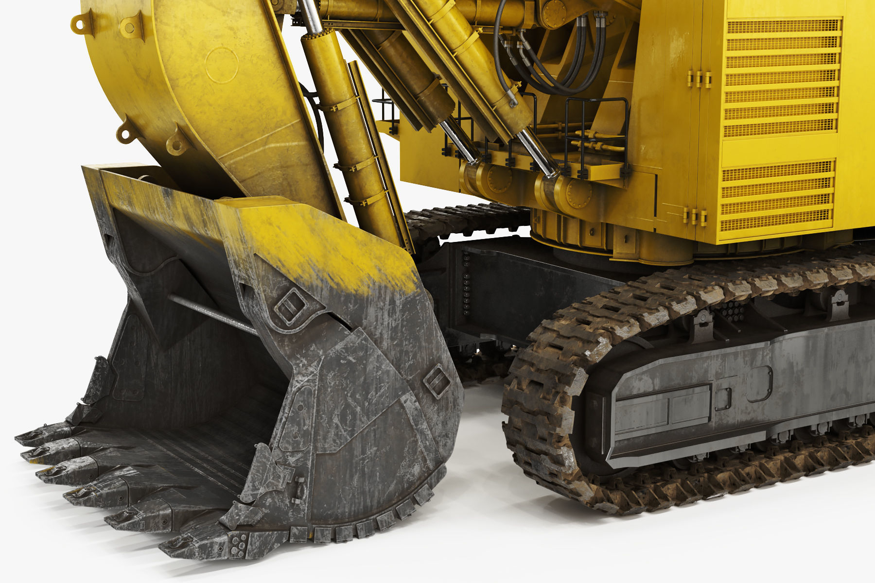 Mining Excavator Komatsu PC8000-6 Loading Shovel Rigged 3D model_20