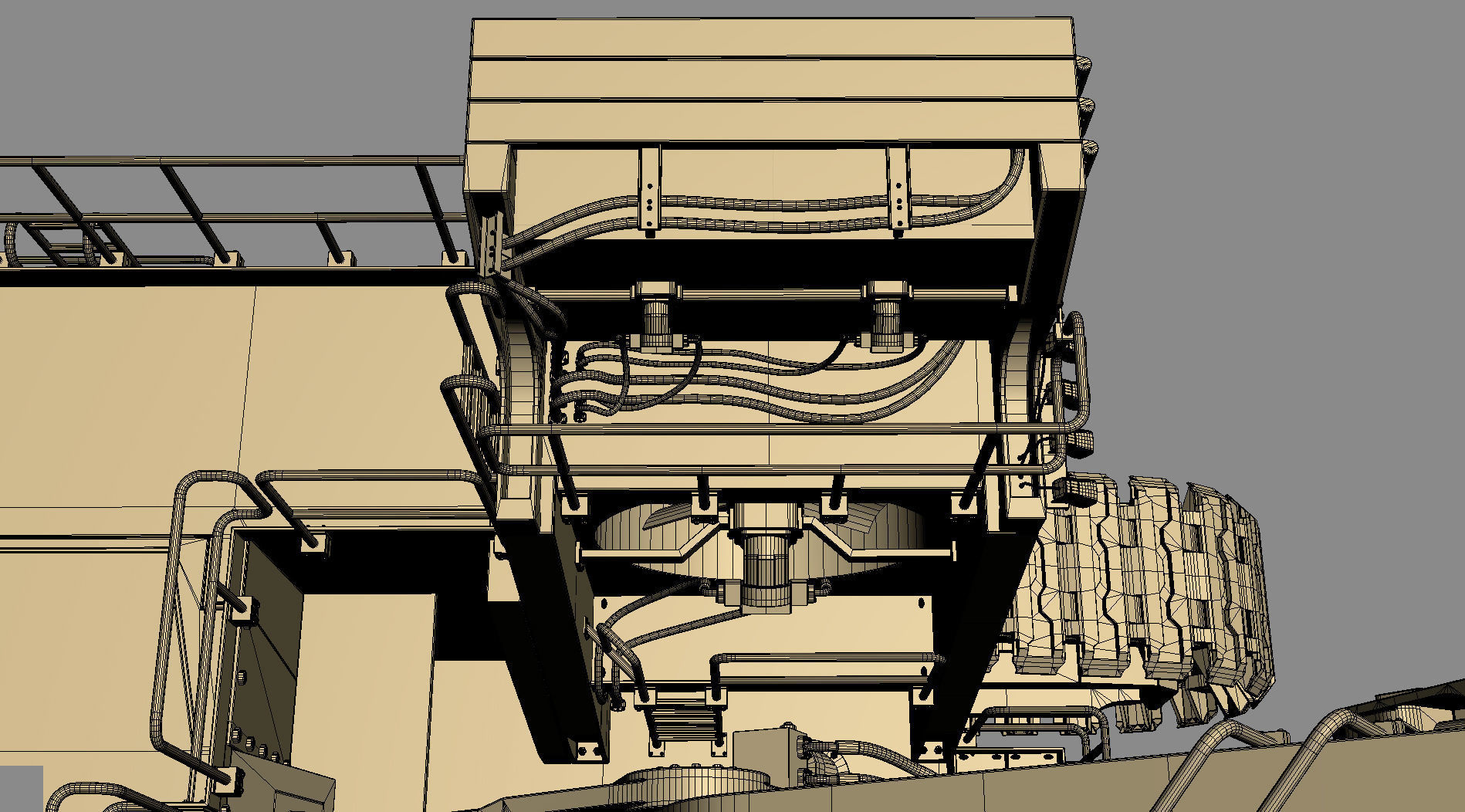 Mining Excavator Komatsu PC8000-6 Loading Shovel Rigged 3D model_62