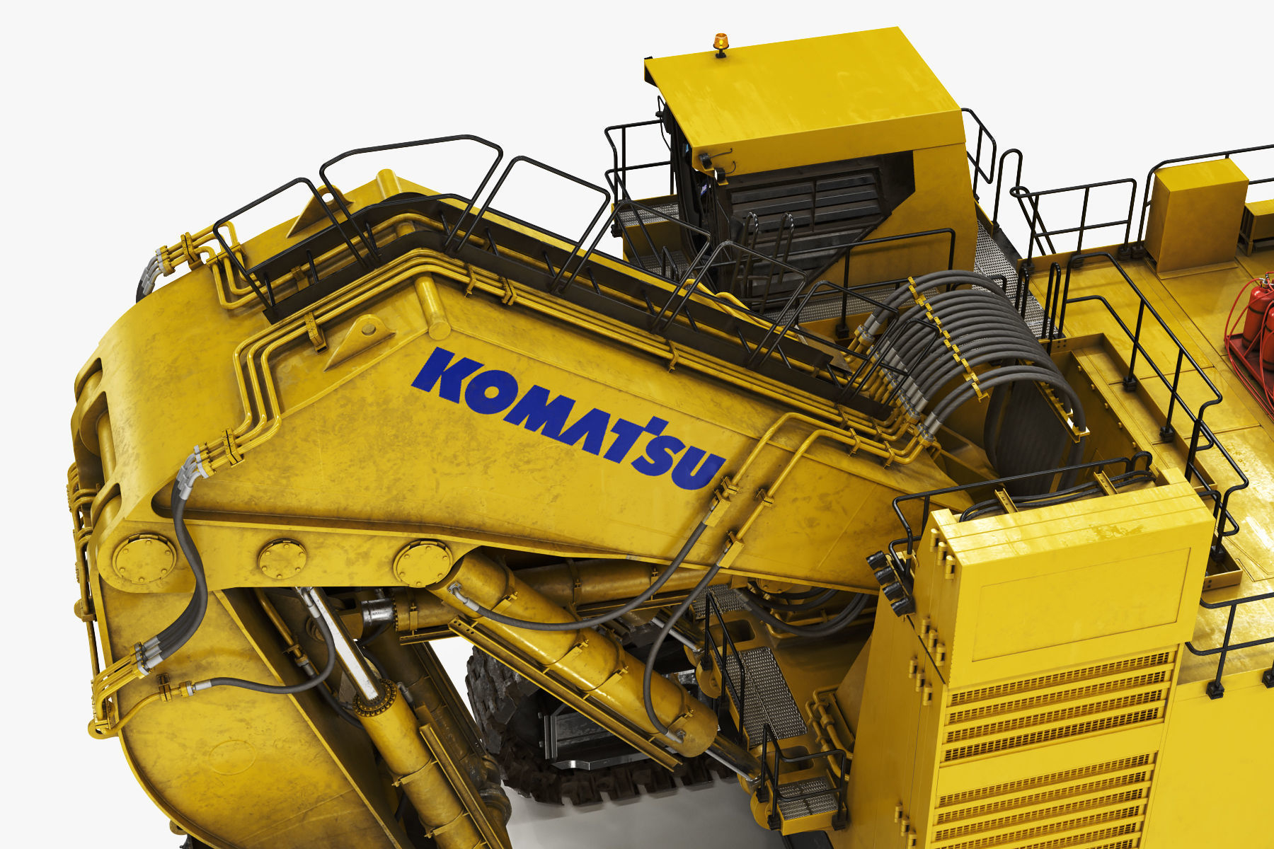 Mining Excavator Komatsu PC8000-6 Loading Shovel Rigged 3D model_21