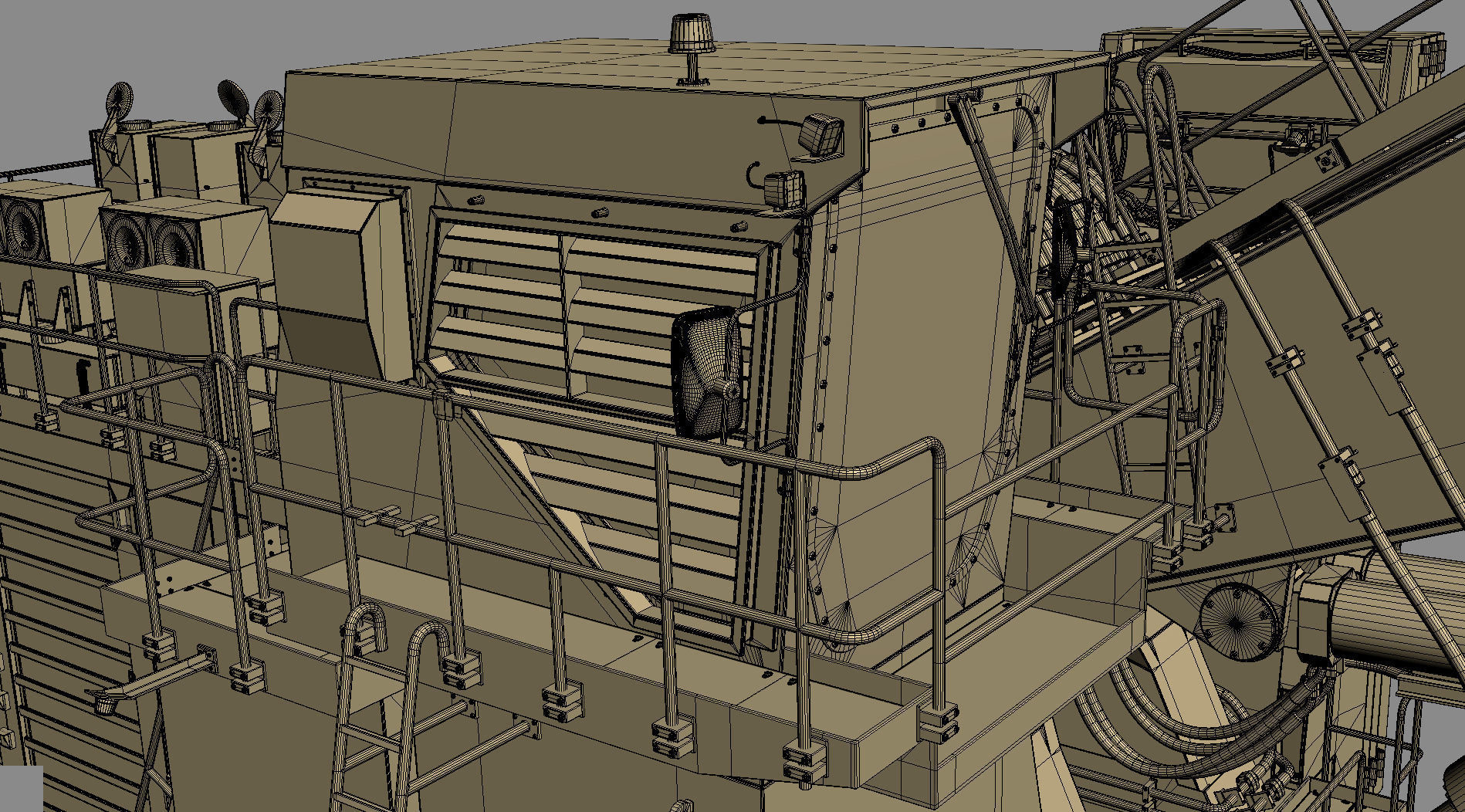 Mining Excavator Komatsu PC8000-6 Loading Shovel Rigged 3D model_58