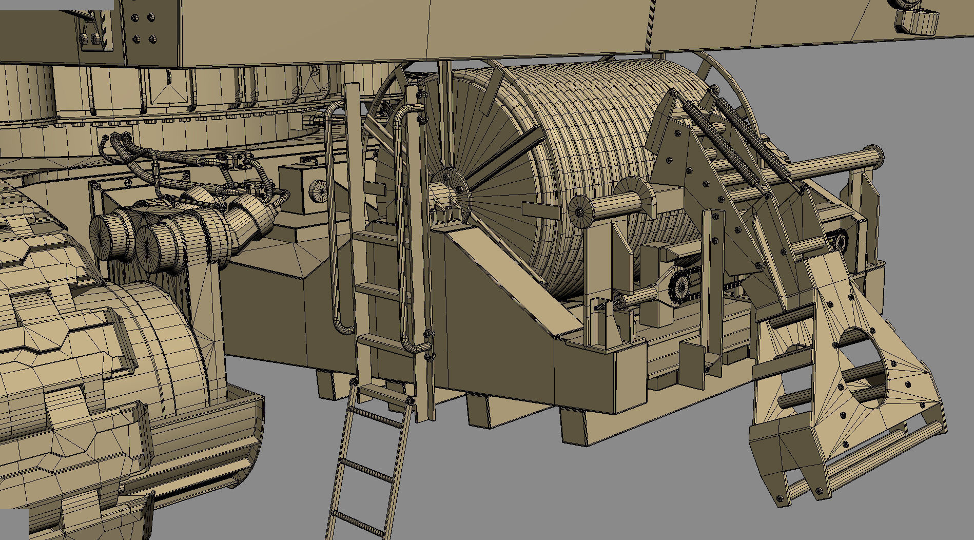Mining Excavator Komatsu PC8000-6 Loading Shovel Rigged 3D model_54
